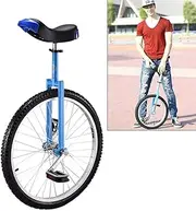 Large Starter Adults Unicycles, with 24-Inch Big Wheels & Comfortable Seat, Big Kids/Mom/Dad/Adults Birthday Gift, Load 330 Lbs (Color, Black, Size, 24 Inch Wheel),Blue,24 Inch Wheel Durable TDF