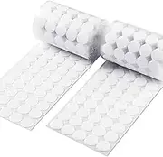 1000pcs 20mm Diameter Sticky Back Coins Hook & Loop Self Adhesive Dots Tapes, 500 Pairs Sticky Dots, Self Adhesive Dots for School Projects Classroom Office Home(White)