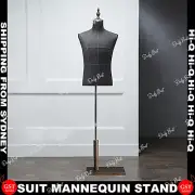 Male Mannequin Half Model Man Suit Adjustable Bracket Window Display Rack Stand