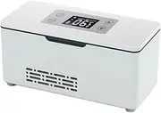 Car Portable Refrigerated Box Cool Box Cooler For USB Charging Thermostat Mini Fridge(Single battery-US)