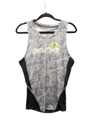Under Armour Compression Tank Mens Sz M Active HeatGear Alter Ego Gray $35