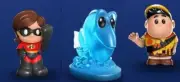 Ooshies - Woolworths 2020 - Elastigirl + Hologram Dory + Russell