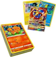 Pokemon TCG - 50 Card Assorted Lot from Every Series, 50 Cards + 2 Bonus Foil Cards + 1 Ultra Rare (53 Total)