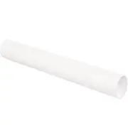 MyBoxSupply 3 x 12" White Tubes with Caps, 24 Per Case