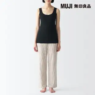 【MUJI 無印良品】女清爽舒適棉質附吸汗墊片坦克背心(共4色)