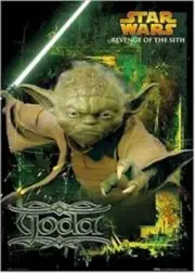 REVENGE OF THE SITH MOVIE POSTER ~ YODA DETERMINED 24x36 Star Wars Episode III 3