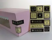 110pcs Cake Box sticker Party bages Seals Gift Favour Boxes Label