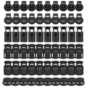 60PCS Plastic Spring Cord Locks for Drawstring Paracord Buckles Toggle Stoppe...