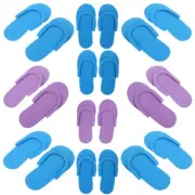 12Pairs EVA Lightweight Slippers Salon Slippers Disposable Pedicure Slippers New