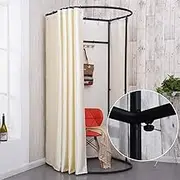 Dressing Room Movable Clothing Store Fitting Room Temporary Locker Room Metal Frame Dressing Room for Mall Activity Outdoor Changing Room Use Anywhere