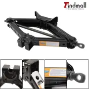 2 Ton Scissor Jack Van Car Wind Up Tyre Lift Chrome Crank Handle Emergency Tool