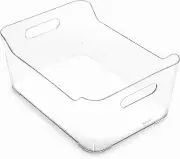 BINO Plastic Storage Basket, Large | Multi-Use Basket | Clear