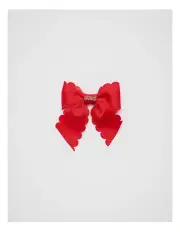 [Seed Heritage] Heritage Scallop Bow Duck Clip in Chilli Red