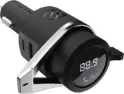 Scosche Wireless Hands-Free Car Kit BTFMPD3SR-SP w/ USB-A & USB-C Charging Ports