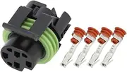 Xiaojiang Store 4 Pin Sealed Female Electrical Connector DJ7044-1.5-21 O/y-gen Sensor Plug 4P (Size : 10 Sets)
