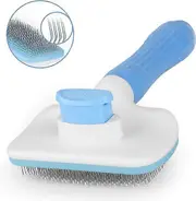 Atlamia Self-Cleaning Slicker Brush with Massage Particles for Dogs and Cats