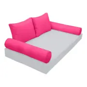 |SLIPCOVER ONLY| S1 Outdoor Bolster Backrest Pillow Covers Same Piped Twin AD110
