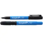 5x Empire FINE WORKSITE MARKER Clog Resistant Tip, Black Permanent Non-Toxic Ink