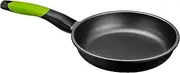 BRA Prior 20 cm Cast Aluminium Frying Pan with Teflon Innovations Non-Stick Coating Suitable for All Types of Kitchens Including Induction PFOA Free, Black, 18 cm, 6