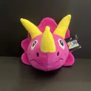 8" Fun Express Triceratops Dinosaur Head Plush Pink Brand New With Tags.
