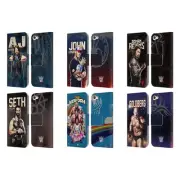 OFFICIAL WWE SUPERSTARS LEATHER BOOK WALLET CASE COVER FOR APPLE iPOD TOUCH MP3