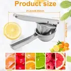 Stainless Steel Lemon Press Squeezer Ergonomic Handle Citrus Juicer Garlic frKUm
