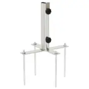 Parasol Base Silver Steel with powder coating Compact vidaXL