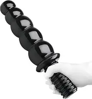 XXL Extra Large Huge Thick Anal Dildo with Handle Thruster Dong Large Big G-spot Anal Beads Plug Thruster Balls Viginal Prostate Massager Sex Toys for Women and Men Sex Toy (Black)