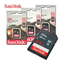 在飛比找蝦皮商城優惠-SANDISK Ultra 16G 32G 64G SD C