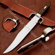 Custom Hand Forged Hell Belle's BOWIE Replica 4mm in C steel W/Coffin Handle