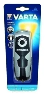 Torch Hand Varta Dynamo Light LED Black