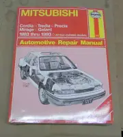 HAYNES MITSUBISHI NEW MANUAL CORDIA TREDIA PRECIS MIRAGE GALANT 1983-1993