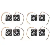 60Mm 6Cm DC 12V 3 Pin Computer Case CPU Cooler Cooling Fan Black 8 Pcs Y1I31078