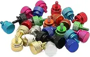 Colorful Knurled Thumbscrew Tighten Bolt, 10pcs M3 Aluminum Step Thumb Screw Computer Case Screw Knurled Hand Screws Anodized 11 Colors(Light Blue)