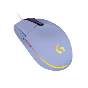 羅技 logitech G G102 炫彩遊戲滑鼠-紫