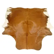 Glacier Wear Cow Hide Leather Hair-On Rug #589