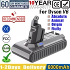 21.6V Replace V6 Battery For Dyson V6 SV03 SV05 SV09 DC58 DC59 Handheld Animal