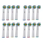 Compatible Toothbrush Replacement Heads - 16 Heads - Ultra Bright Pro White
