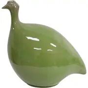 LVD Ceramic Guinea Fowl Sculpture Home/Room Tabletop Decor 25x22cm Green