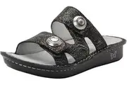 Alegria Womens Leather Violette Sandals Summer Slip On Slipper Flip Flops - Swirly Curly