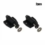 2x Push To Open Touch Latch Accessaries Black Cabinet Cupboard Doors Kitchen