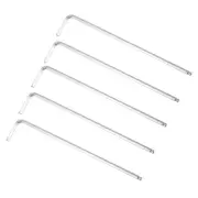 1/8" Ball End Hex Key Wrench, L Shaped Long Arm 40Cr Repairing Tool, SAE 5 Pcs