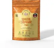Salt Pepper Podi | Soulful Sambar Podi | Exquisite Blend of Aromatic Spices | Mouthwatering Taste | Authentic South Indian Cuisine | Natural & Aromatic - Refill Pouch 100g