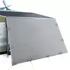 3.7M Caravan Privacy Screens 1.95m Roll Out Awning End Wall Side Sun Shade Car