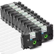 TZ TZe-261 Compatible Label Maker Tape 36mm for Brother P-Touch PT-9800PCN 12PCS