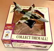 BAE Hawk. British RAF trainer. Die Cast Metal. 1:100 scale. New in Box. Mint.