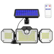 226 LED Solar Power Motion Sensor Light Outdoor Security Garden Waterproof 3Head