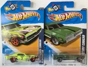Hot Wheels 2012 KMART COLOR VARIATIONS ‘68 Mercury Cougar ‘69 Cougar Eliminator