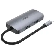 Unitek uHUB P5 Trio 5-in-1 USB 3.1 Mulit-Port Hub with USB-C Connector - Space [D1051A]