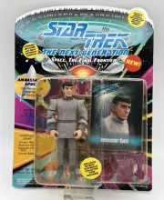 Star Trek TNG Playmates SPOCK Romulan Action Figure Skybox Card 6070 6027